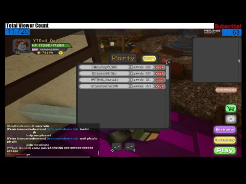 Now Streaming Roblox P6 Dungeon Quest Carrying 60 Any Game - game suggestions item roblox