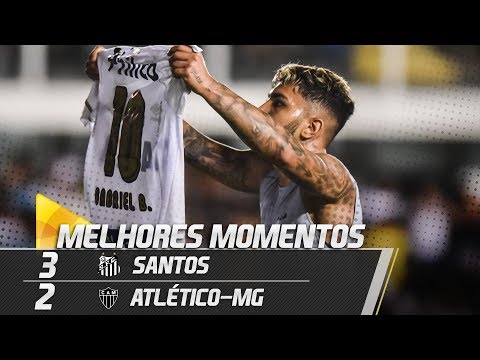 Santos 3 x 2 Atlético-MG | MELHORES MOMENTOS | Brasileirão (24/11/18)
