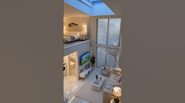 🌧️ Cozy Loft Apartment with Heavy Rain View 🌧️ #ai #viral #cozynights