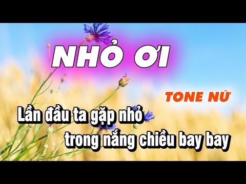 Nhỏ Ơi Karaoke Tone Nữ - Karaoke Nhỏ Ơi Tone Nữ Nhạc Sống | Nhạc Trẻ Xưa | Làng Hoa