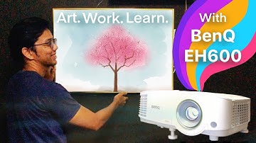 Art, Work & Learn at home using BenQ EH600 Smart Projector