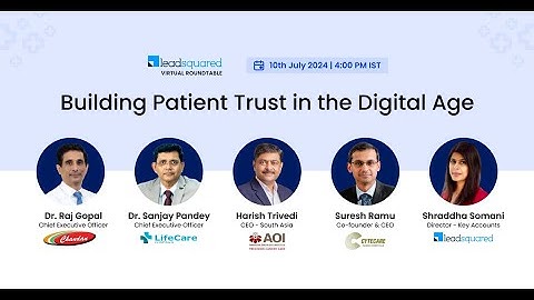 Building Patient Trust in the Digital Age