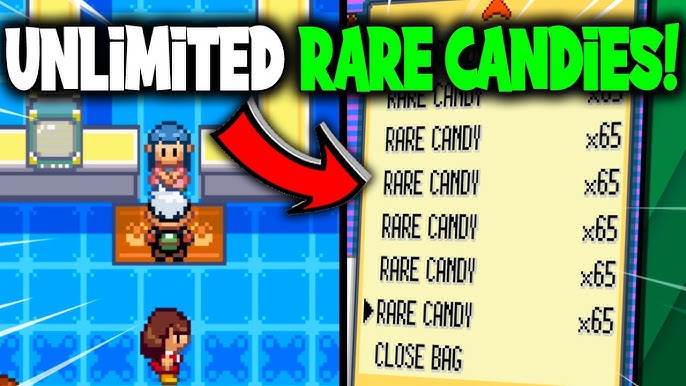 Rare Candies gamesharkcodes for Pokemon FireRed on GBA