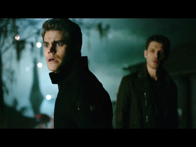 The Vampire Diaries 7x14: Klaus Saves Stefan From The Huntress [Crossover Episode] class=