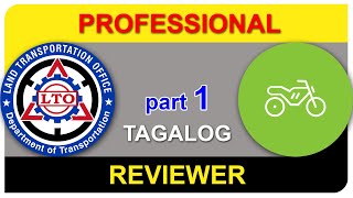 (PART 1 - Code A) LTO Exam Reviewer [Professional MOTORCYCLE] || Nonpro to Professional