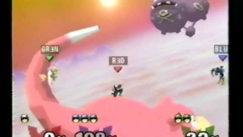 DDRKirby(ISQ) - 3-23,24-11 - SSBM - #36 - Green(Falcon) vs. Blue(Falcon) vs. Red(Falcon).MPG