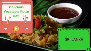 Delicious Vegetable Kottu Roti Sri Lanka | Day 12 of 30-Day Ramadan Challenge | Ecomilkomadness