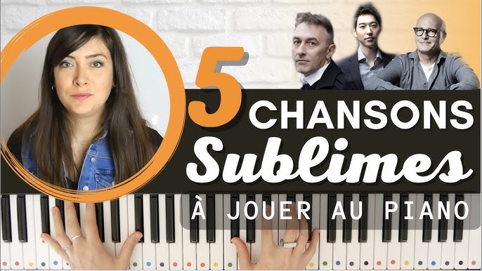 5 CHANSONS FACILES au PIANO pour débutants #2 🎹 PARTITIONS EN DESCRIPTION  