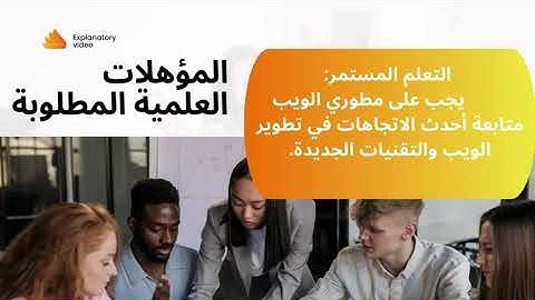 مطور الويب (Web Developer)