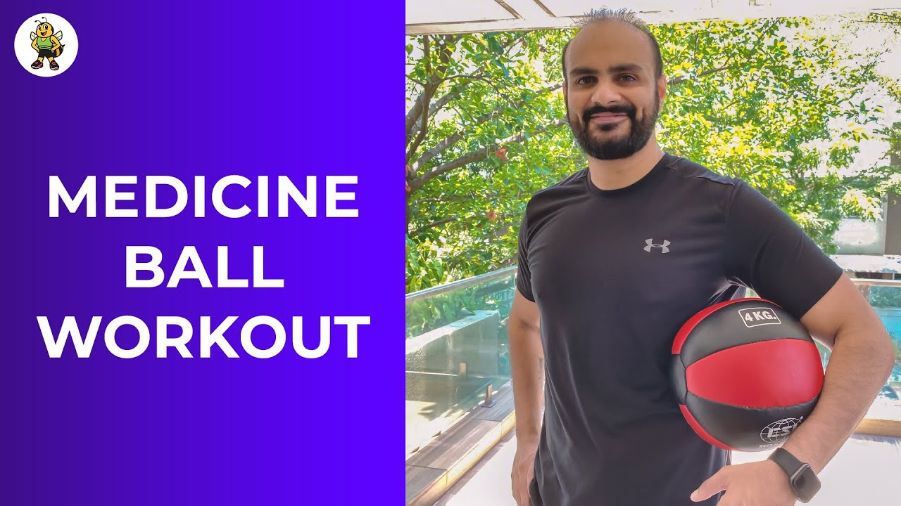 20-minute medicine ball workout at home | Full body 