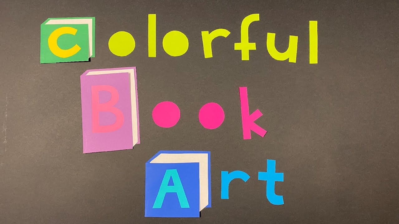 Colorful Book Art - YouTube