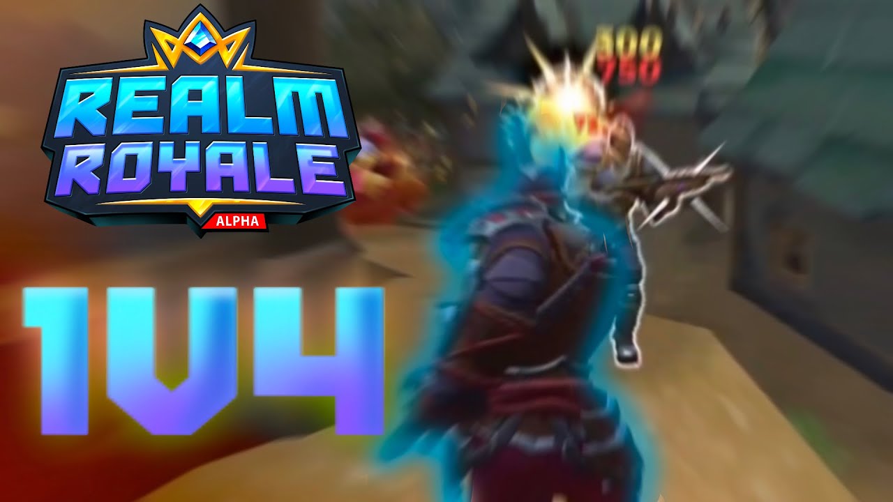 Realm Royale Endgame  1 v 4 Clutch  (How did I not get eliminated?)