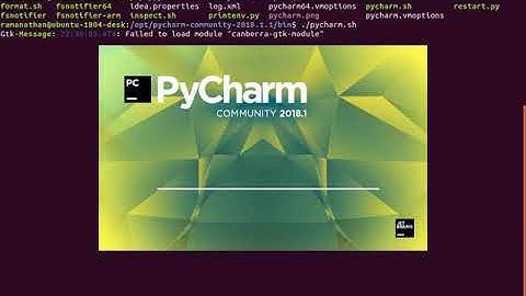 PyCharm 2018 Community Edition Installation in Ubuntu 18.04 LTS.