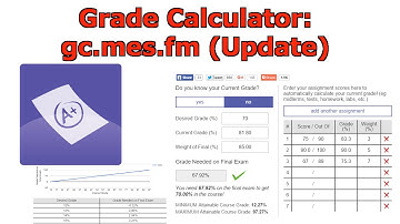 Grade Calculator: gc.mes.fm (Update)