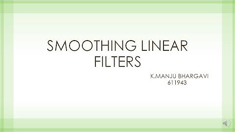 Smoothing Spatial Filters