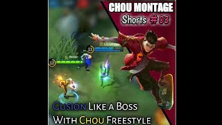 WHY??? Gusion Like A Boss With Chou Freestyle | MLBB #Shorts