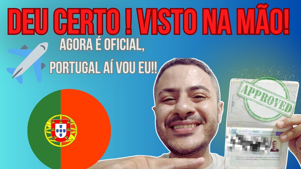DEU CERTO | Meu visto pra Portugal foi APROVADO 🇵🇹🙌