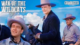 War of the Wildcats | JOHN WAYNE | Colorized Western Movie | Action Film