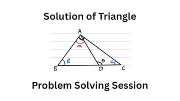 Solution of Triangle Problem Solving Session