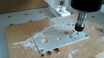 DIY frezarka CNC Root 3 lite -pierwsze wycinanie w aluminium
