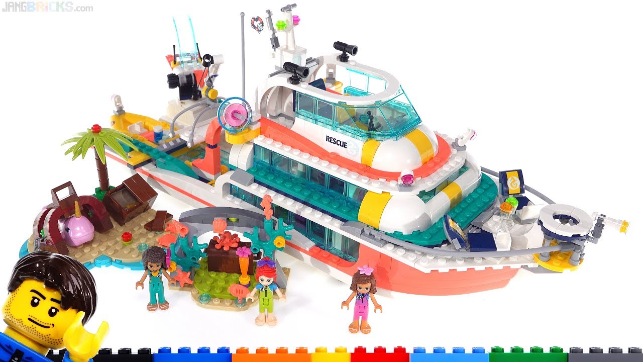 lego friends rescue mission boat 41381