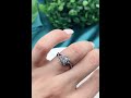 Vintage Round Black Moissanite Engagement Ring, Black Promise Ring #engagement #promise #gothic