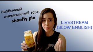 (SLOW ENGLISH LIVESTREAM) Необычный американский торт: shoofly pie