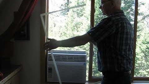 Install Air Conditioner in a slider window.