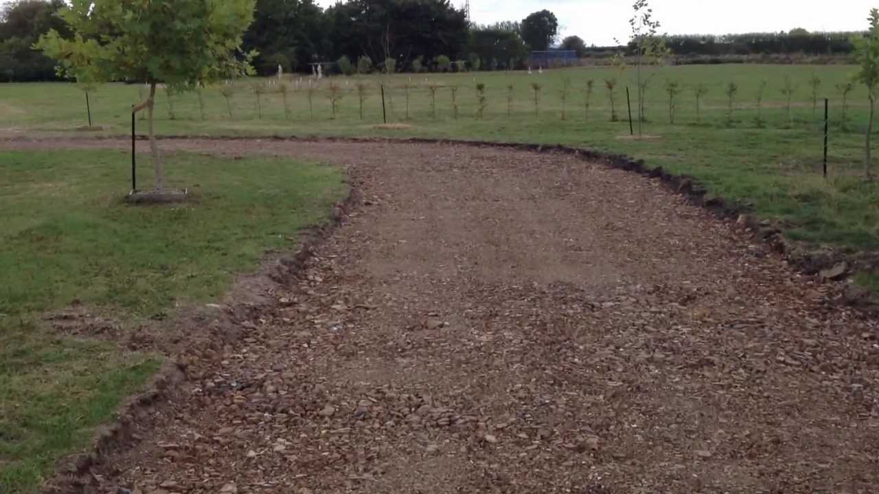 First drive down base course of developing driveway YouTube