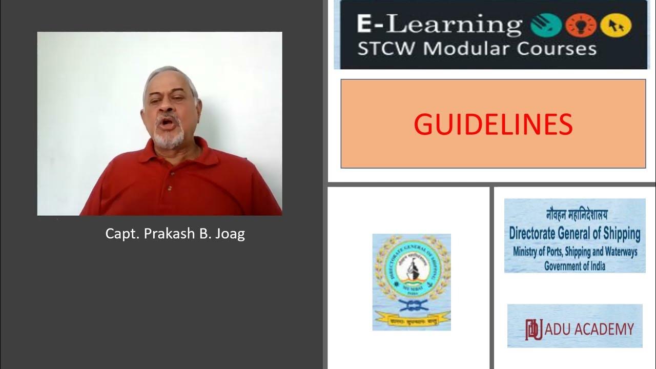 E Learning Guidelines STCW Modular courses YouTube