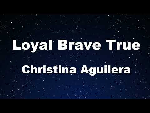 Karaoke♬ Loyal Brave True - Christina Aguilera 【No Guide Melody】 Instrumental