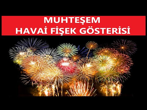 Muhteşem havai fişek gösterisi