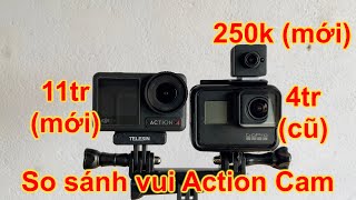 So Sánh Camera Hành Động | DJI Action 4 | GoPro 7 Black | Quelima SQ12