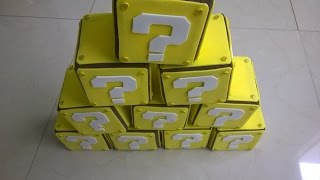 DIY Cajas sorpresa de Mario bros para centro de mesa!!