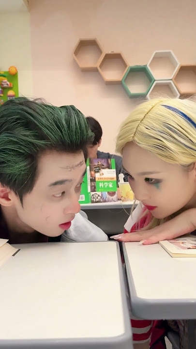 The Joker's fall in love with Harley Quinn in the classroom#joker #shorts