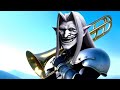Sephiroth plays the trombone