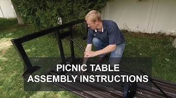 Picnic Table Assembly Instructions