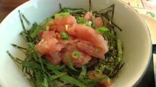 ジョナサンでランチ　まぐろのたたき丼膳 みそ汁・漬物つき　関東一の祇園　熊谷うちわ祭　2015にて　3日目　埼玉県熊谷市　00110