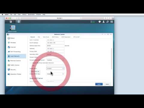 Looking at the DHCP Settings on a Synology Router