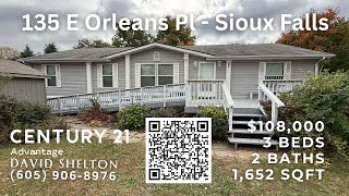 Title Spacious 3-Bed Home in Carriage Villa - 135 E Orleans Pl Sioux Falls