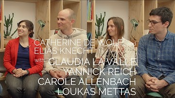 In Conversation with students Claudia La Valle, Yannick Reich, Carole Allenbach, Loukas Mettas