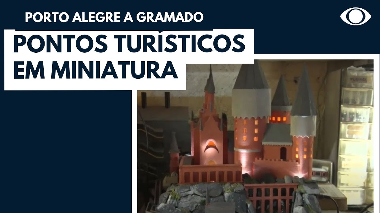 Artesão reproduz pontos turísticos em miniaturas