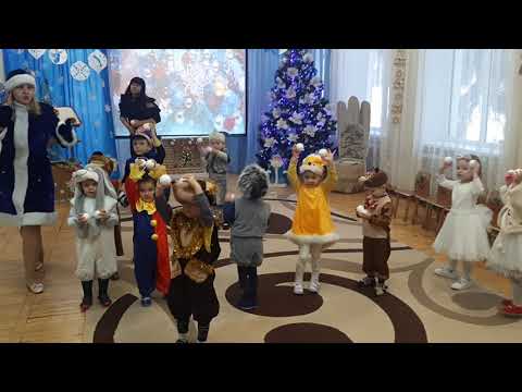 Танок зі сніжками група раннього віку