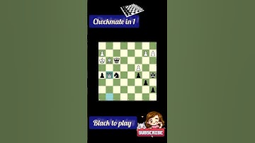 checkmate in 1 black to play #short #puzzlesolving #trending