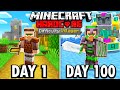 I Survived 100 Days as a VILLAGER in Hardcore Minecraft... Here’s What Happened