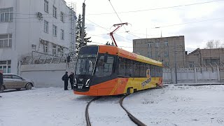 картинка: Долгожданный Старт Движения Ятрамваев по Новым Путям | 71-628-02 №207| на Маршруте 6к | г. Ярославль