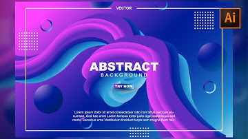 How to Make Abstract Liquid Color Gradation Using the Blend Tool in Adobe Illustrator