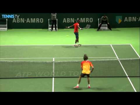 Monfils Flicks Hot Shot Against Zverev At Rotterdam 2016