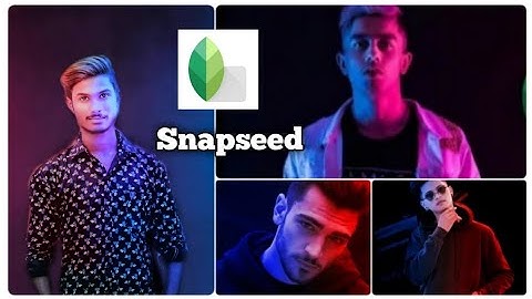 snapseed dual tone photo editing in mobile - Red & blue tone effect editing || snapseed tutorial