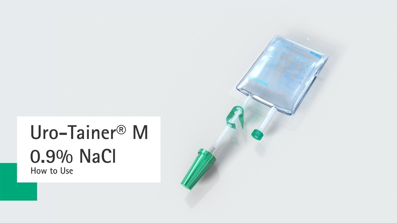 Uro-Tainer® M 0.9% NaCl for catheter maintenance - How to Use